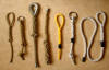 Various twisted rope ends