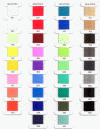 Braided cords - colour palette